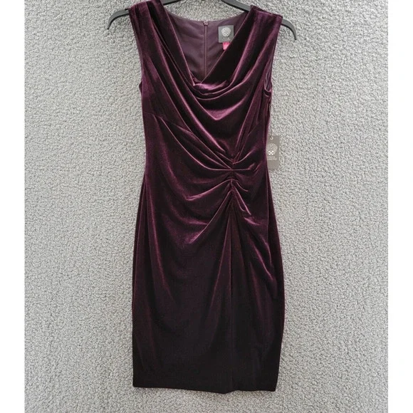 princess polly baby blue dress Wine Red 1960s Velvet Bodycon Dress main image 1